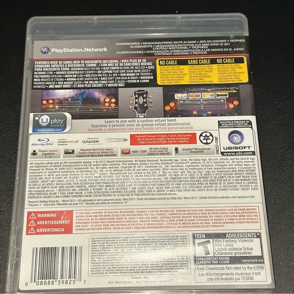 Rocksmith 2 All New 2014 Edition PS3 PlayStation Game - Picture 3 of 3